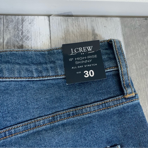 NWT J Crew Factory 10" High Rise Skinny Size 30 - Picture 7 of 8